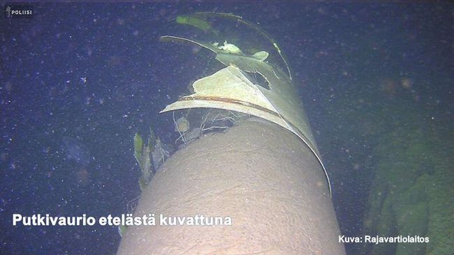 Повреждения газопровода Balticconnector