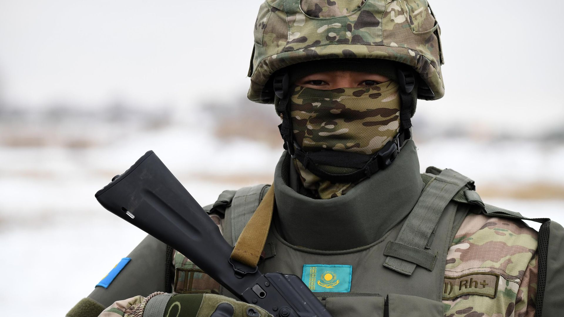 Военнослужащий миротворческих сил Казахстана Военнослужащий миротворческих сил Казахстана - РИА Новости, 1920, 25.10.2023