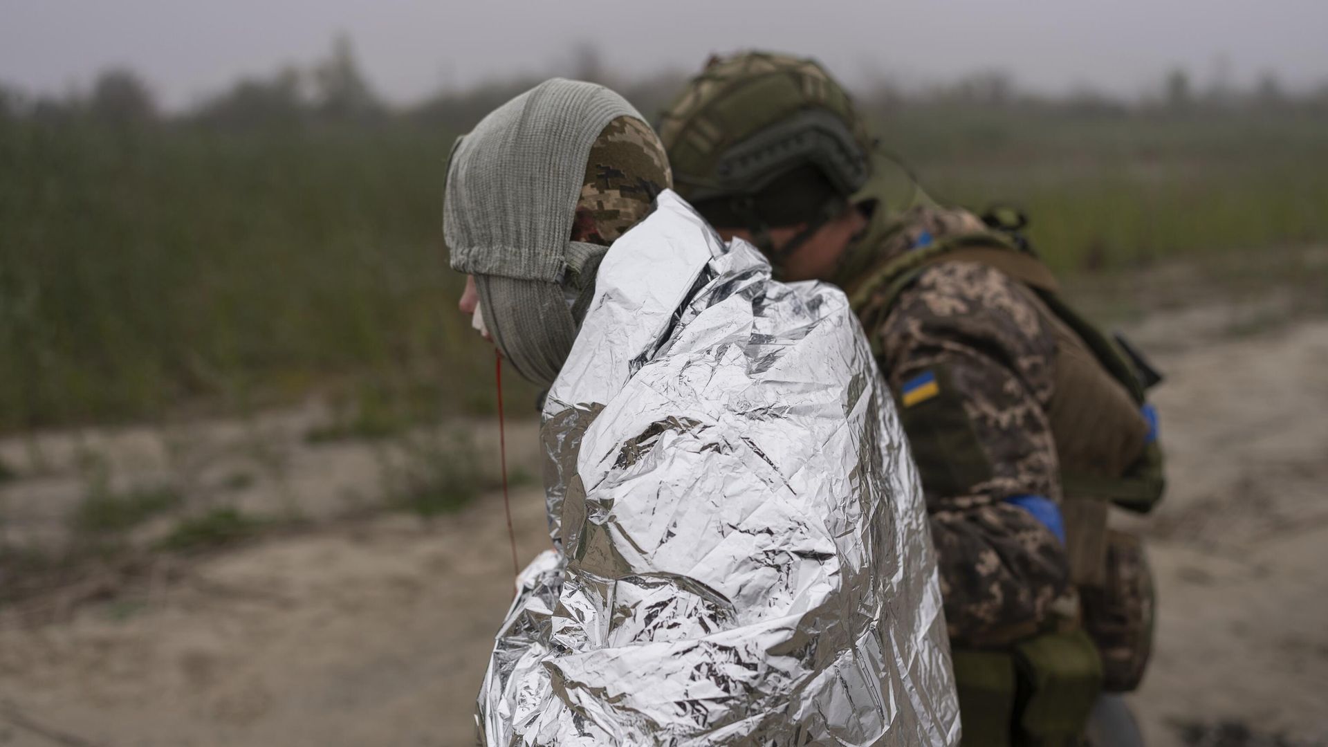 Раненый украинский военнослужащий Раненый украинский военнослужащий - РИА Новости, 1920, 06.11.2023