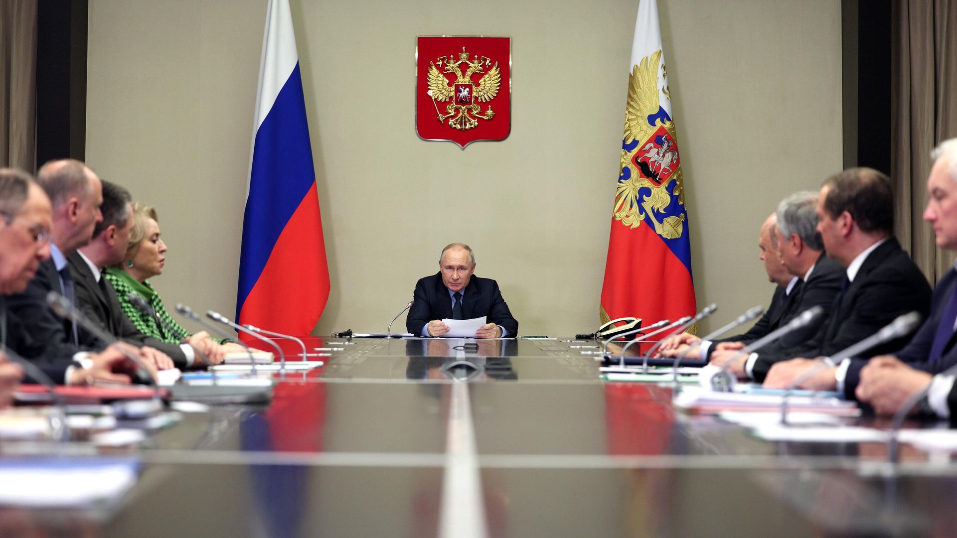 Президент РФ Владимир Путин проводит совещание с членами Совета безопасности РФ, правительства РФ и руководством силовых ведомств. 30 октября 2023 Президент РФ Владимир Путин проводит совещание с членами Совета безопасности РФ, правительства РФ и руководством силовых ведомств. 30 октября 2023 - РИА Новости, 1920, 30.10.2023