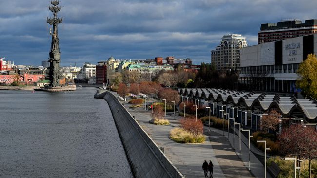 Теплая погода в Москве