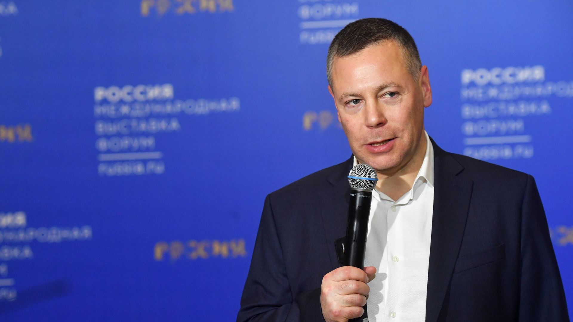 Губернатор Ярославской области Михаил Евраев на выставке-форуме Россия на ВДНХ Губернатор Ярославской области Михаил Евраев на выставке-форуме Россия на ВДНХ - РИА Новости, 1920, 04.11.2023