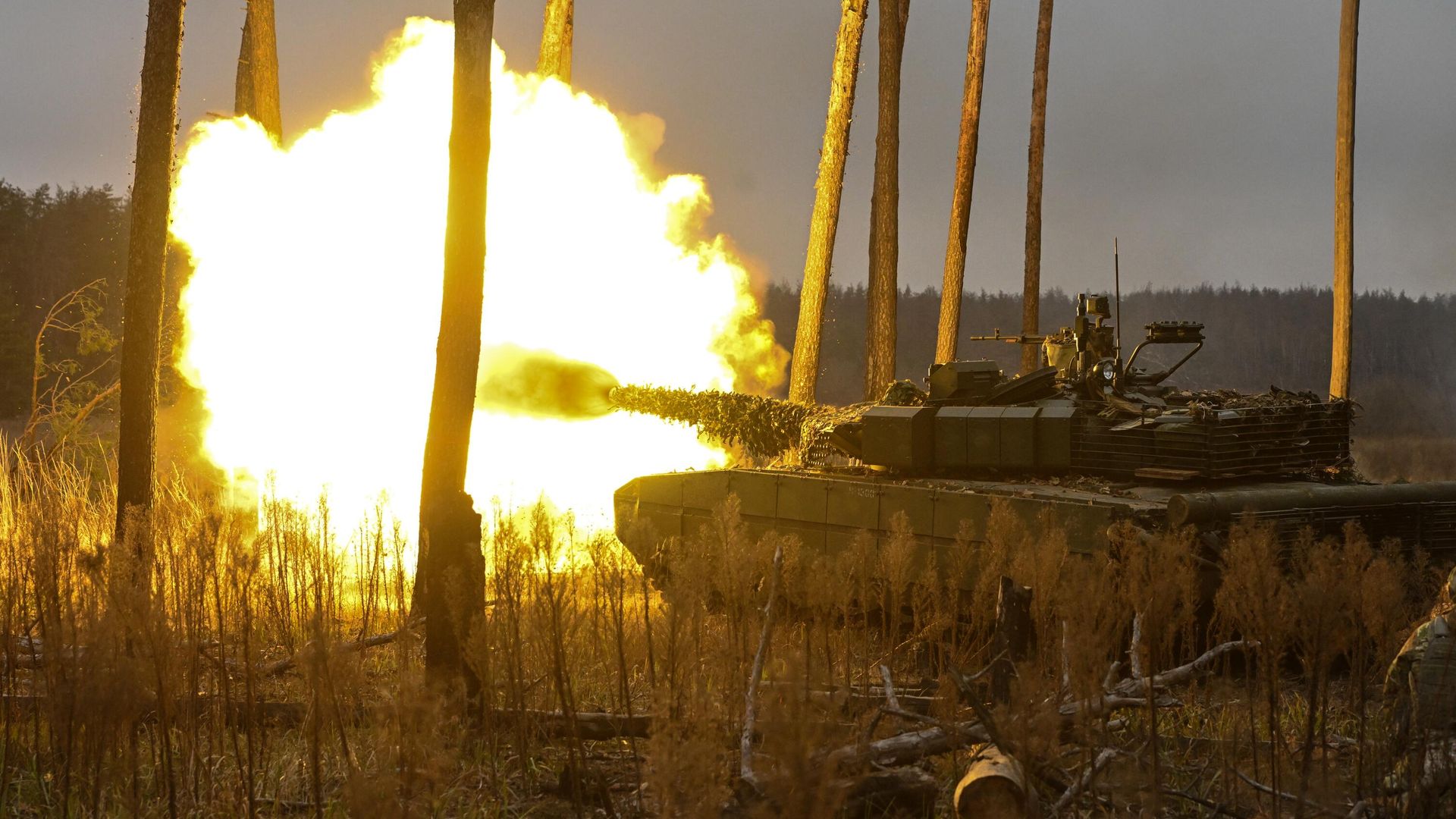 Танк Т-80 ВС РФ на огневой позиции на Краснолиманском направлении спецоперации Танк Т-80 ВС РФ на огневой позиции на Краснолиманском направлении спецоперации - РИА Новости, 1920, 05.10.2024