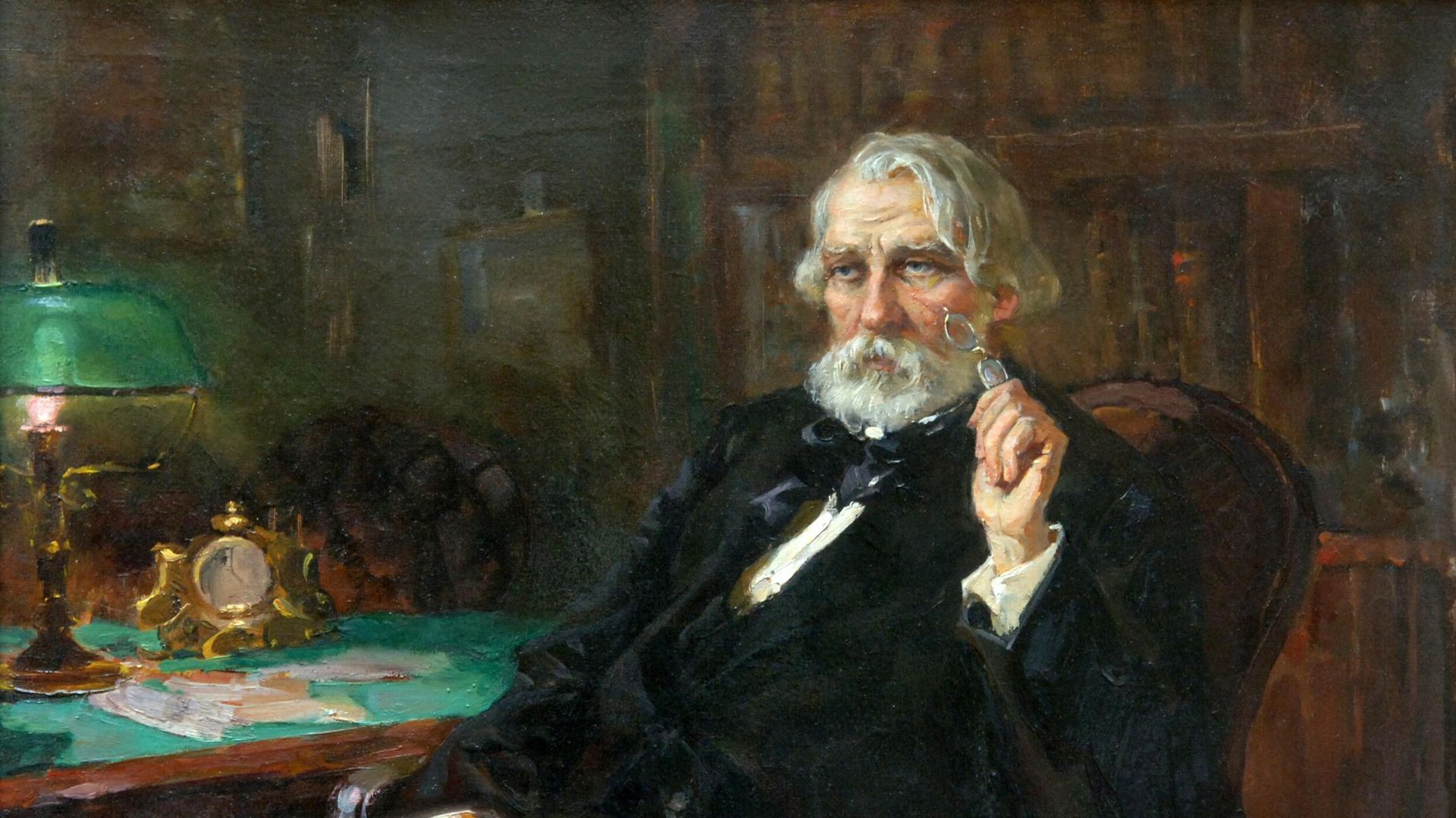 Репродукция картины А.И. и Л.И. Кураковых И.С. Тургенев - РИА Новости, 1920, 09.11.2023