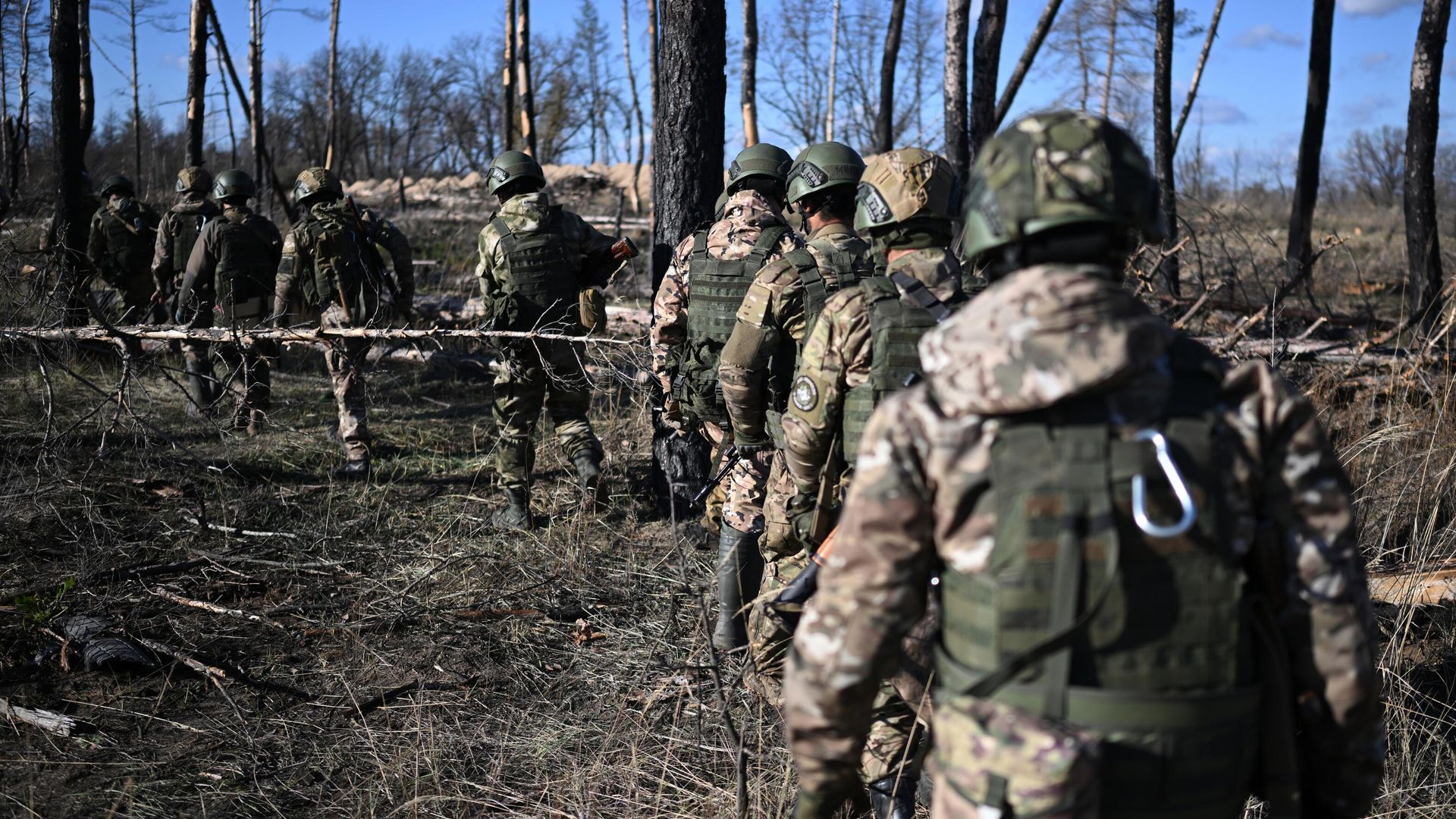 Военнослужащие ВС РФ в зоне проведения спецоперации Военнослужащие ВС РФ в зоне проведения спецоперации - РИА Новости, 1920, 22.02.2024