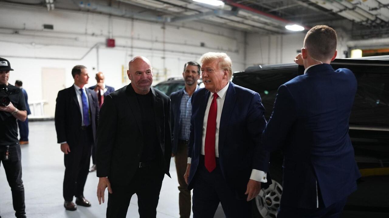 Дэйна Уайт и Дональд Трамп Дэйна Уайт и Дональд Трамп - РИА Новости, 1920, 12.12.2023