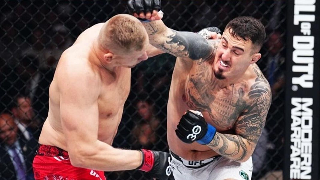 Эпизод боя Павловича против Аспиналла на UFC 295 Эпизод боя Павловича против Аспиналла на UFC 295 - РИА Новости, 1920, 12.11.2023