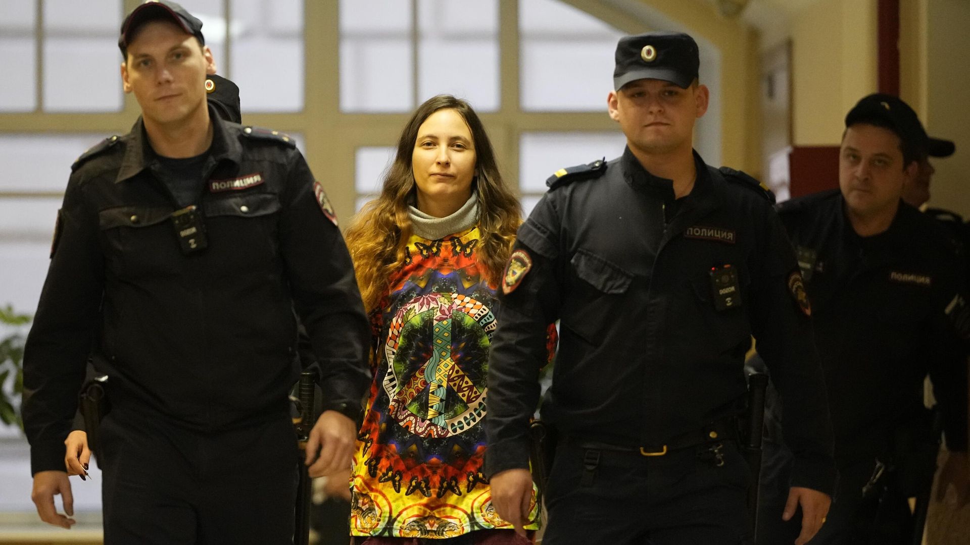 Александра Скочиленко в Василеостровском районном суде Санкт-Петербурга Александра Скочиленко в Василеостровском районном суде Санкт-Петербурга - РИА Новости, 1920, 19.11.2023