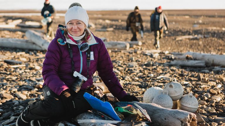 Александра Ершова, руководитель научных работ по изучению морского мусора, доцент РГГМУ Александра Ершова, руководитель научных работ по изучению морского мусора, доцент РГГМУ