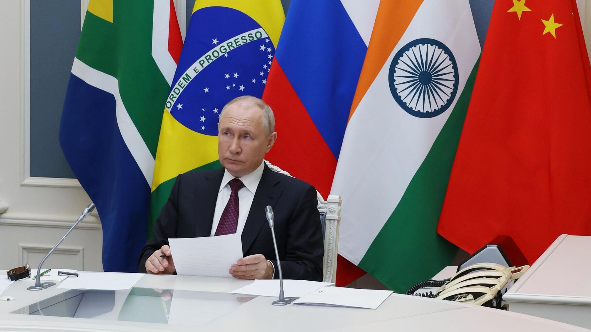 Президент РФ В. Путин принял участие в работе саммита БРИКС Президент РФ В. Путин принял участие в работе саммита БРИКС - РИА Новости, 1920, 09.01.2024