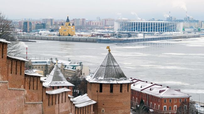 Зима в Нижнем Новгороде 