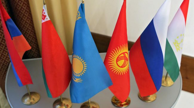 Флаги участников Организации Договора о коллективной безопасности