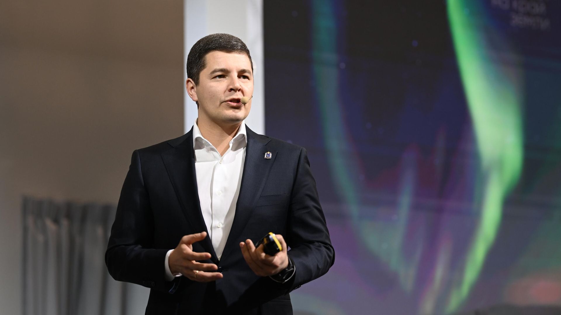 Дмитрий Артюхов, губернатор Ямало-Ненецкого автономного округа на выставке Россия. День региона. Ямало-Ненецкий автономный округ Дмитрий Артюхов, губернатор Ямало-Ненецкого автономного округа на выставке Россия. День региона. Ямало-Ненецкий автономный округ - РИА Новости, 1920, 24.11.2023