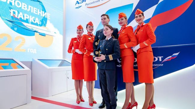 Экспозиция Аэрофлота на выставке Россия на ВДНХ