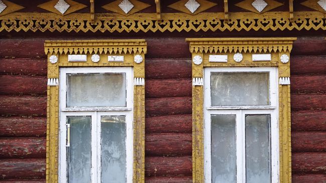 Деревянные наличники на улицах Тарусы Деревянные наличники на улицах Тарусы
