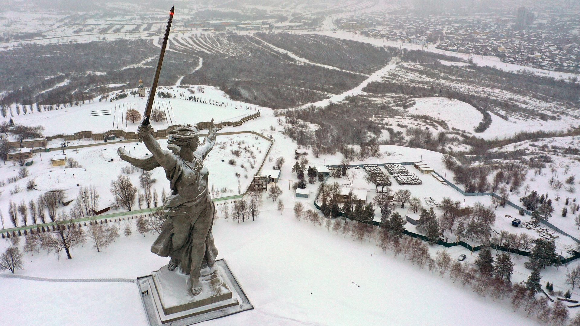 Монумент Родина-мать зовет! на Мамаевом кургане в Волгограде Монумент Родина-мать зовет! на Мамаевом кургане в Волгограде - РИА Новости, 1920, 09.02.2024