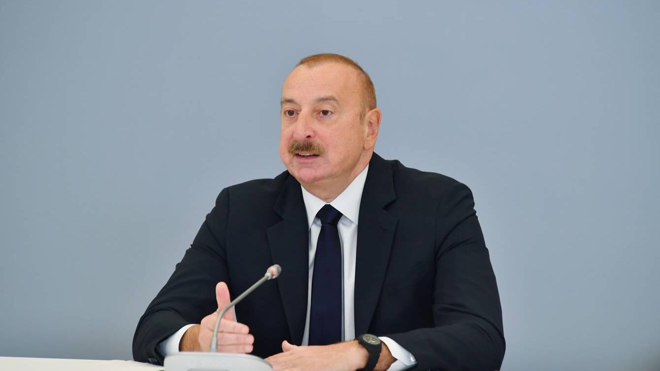 Президент Азербайджана Ильхам Алиев на форуме Карабах: Возвращение домой спустя 30 лет. Достижения и трудности - РИА Новости, 1920, 30.12.2023