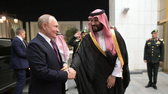 Путин и Мухаммед ибн Салман аль-Сауд
