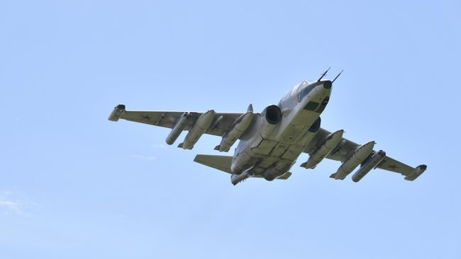 Российский штурмовик Су-25 Грач