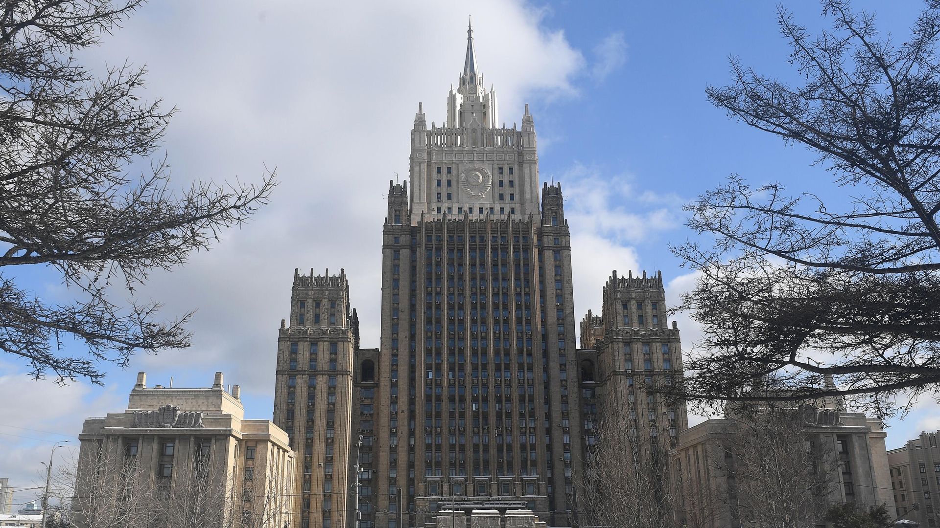 Здание Министерства иностранных дел РФ в Москве Здание Министерства иностранных дел РФ в Москве - РИА Новости, 1920, 30.12.2023