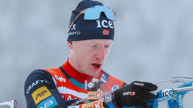 Норвежский биатлонист Йоханнес Бё