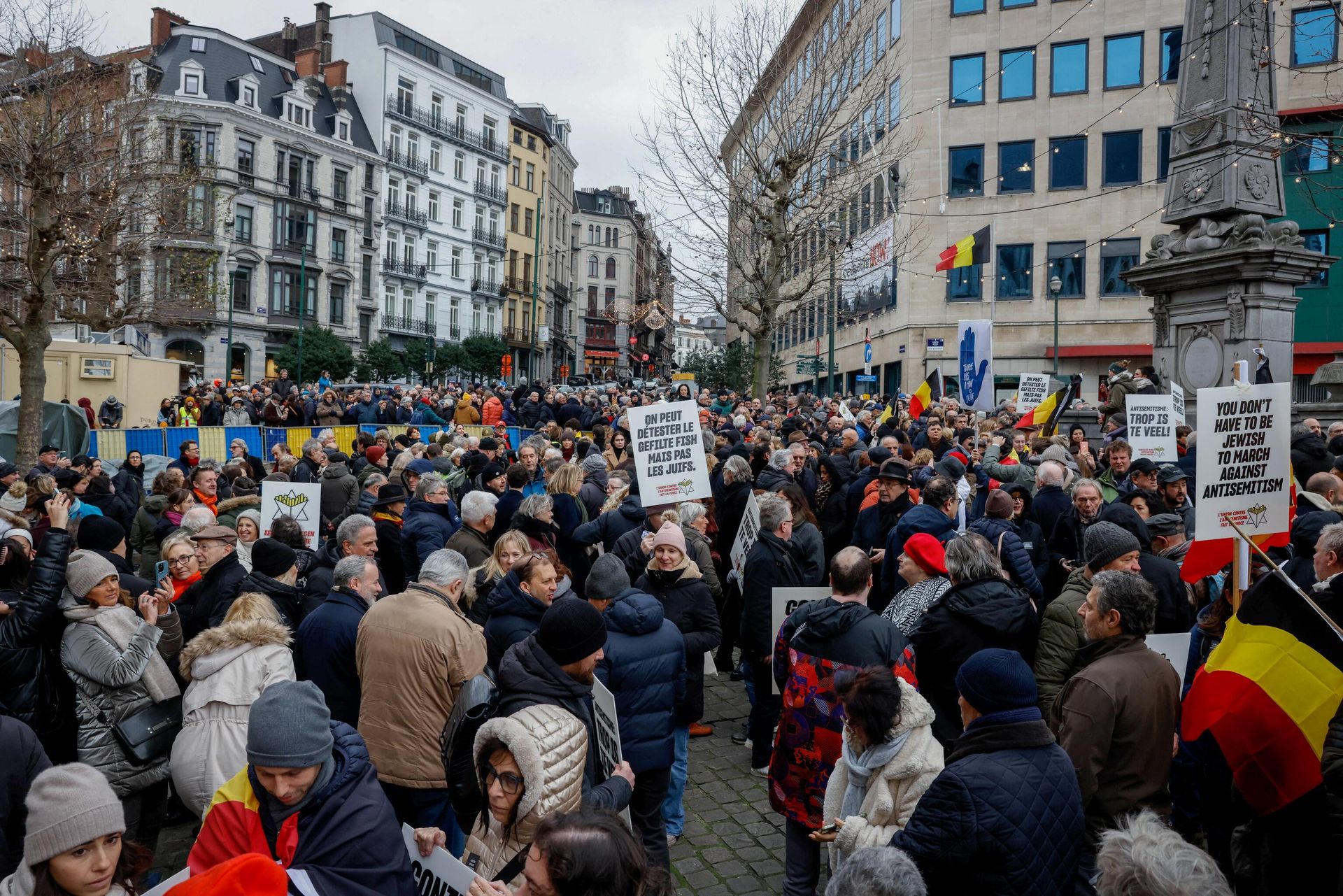Акция против антисемитизма в Брюсселе Акция против антисемитизма в Брюсселе - РИА Новости, 1920, 10.12.2023