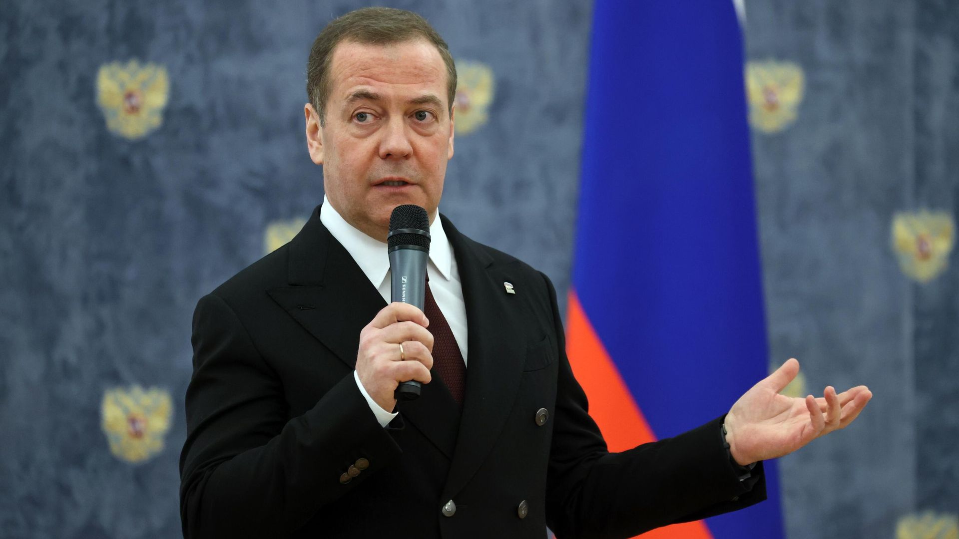 Заместитель председателя Совета безопасности РФ Дмитрий Медведев Заместитель председателя Совета безопасности РФ Дмитрий Медведев - РИА Новости, 1920, 04.03.2024