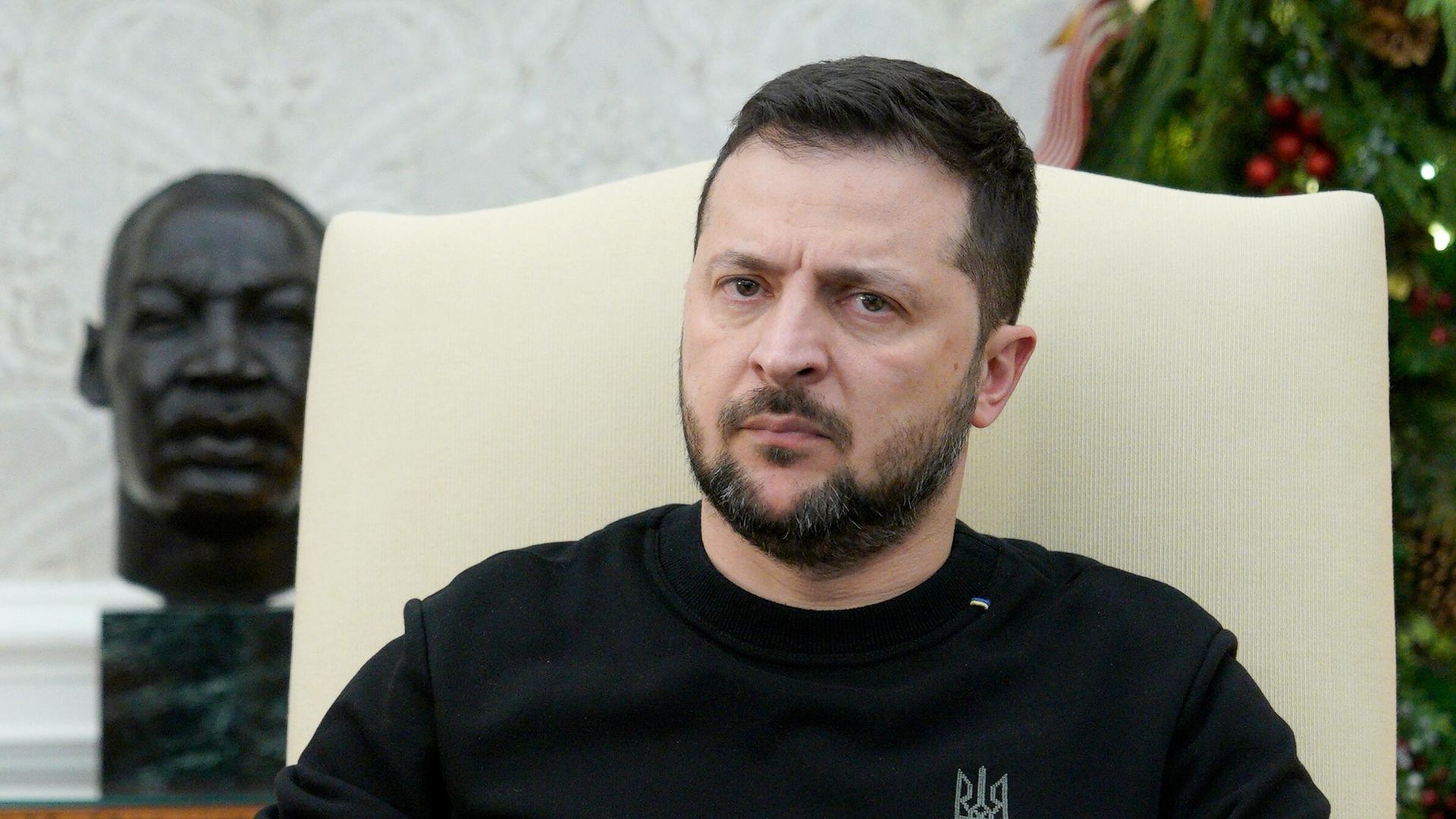 Президент Украины Владимир Зеленский во время встречи с президентом США Джо Байденом в Белом доме Президент Украины Владимир Зеленский во время встречи с президентом США Джо Байденом в Белом доме - РИА Новости, 1920, 13.12.2023