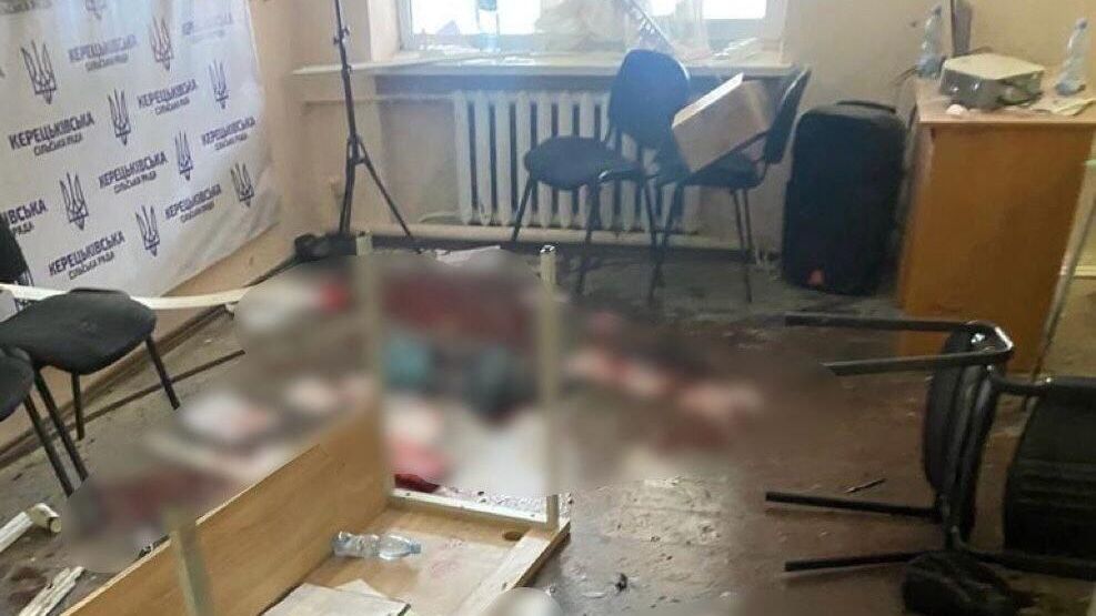 Место взрыва в здании Керецковского сельского совета на Закарпатье. 15 декабря 2023 - РИА Новости, 1920, 15.12.2023