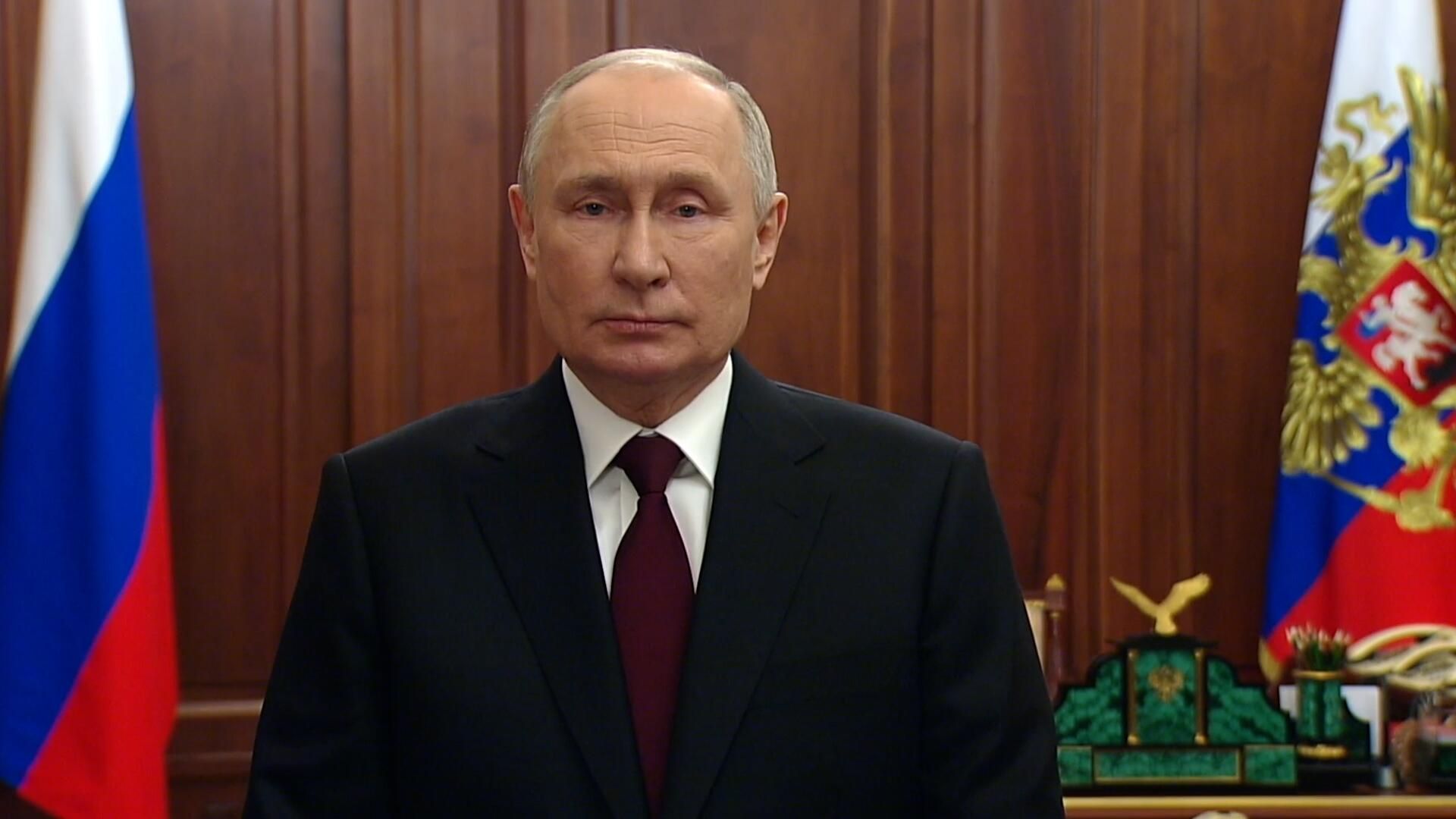 Видеообращение Путина по случаю Дня работников органов безопасности России Видеообращение Путина по случаю Дня работников органов безопасности России - РИА Новости, 1920, 20.12.2023