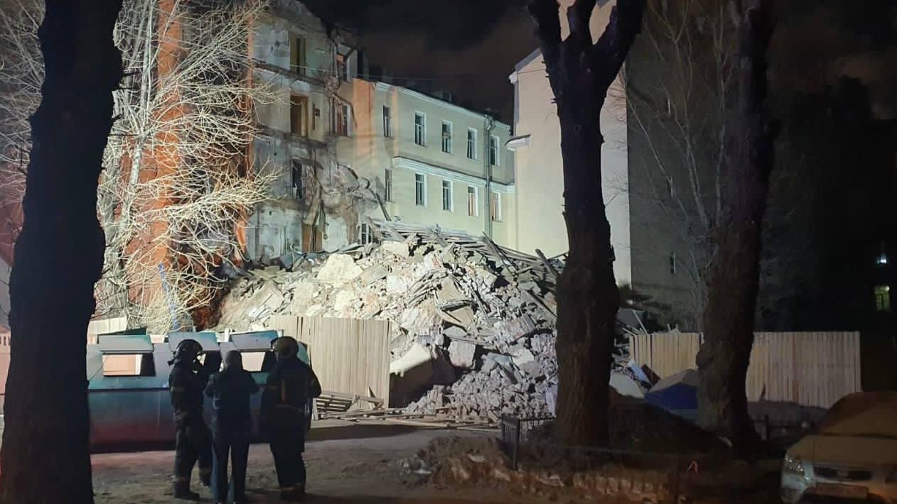 Последствия обрушения нежилого здания в Санкт-Петербурге Последствия обрушения нежилого здания в Санкт-Петербурге - РИА Новости, 1920, 20.12.2023