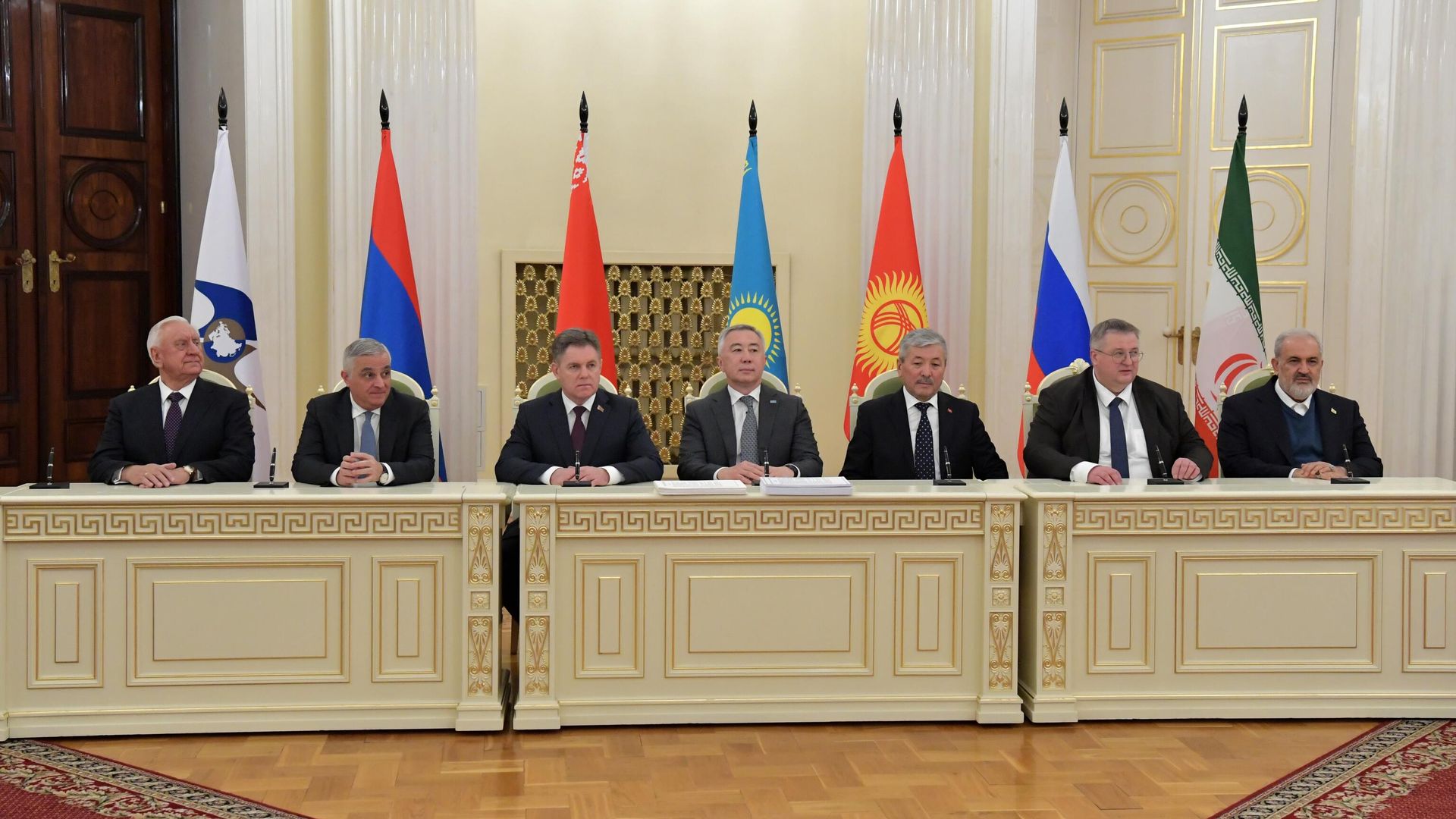 Подписание соглашения о свободной торговле между ЕАЭС и Республикой Иран Подписание соглашения о свободной торговле между ЕАЭС и Республикой Иран - РИА Новости, 1920, 25.12.2023