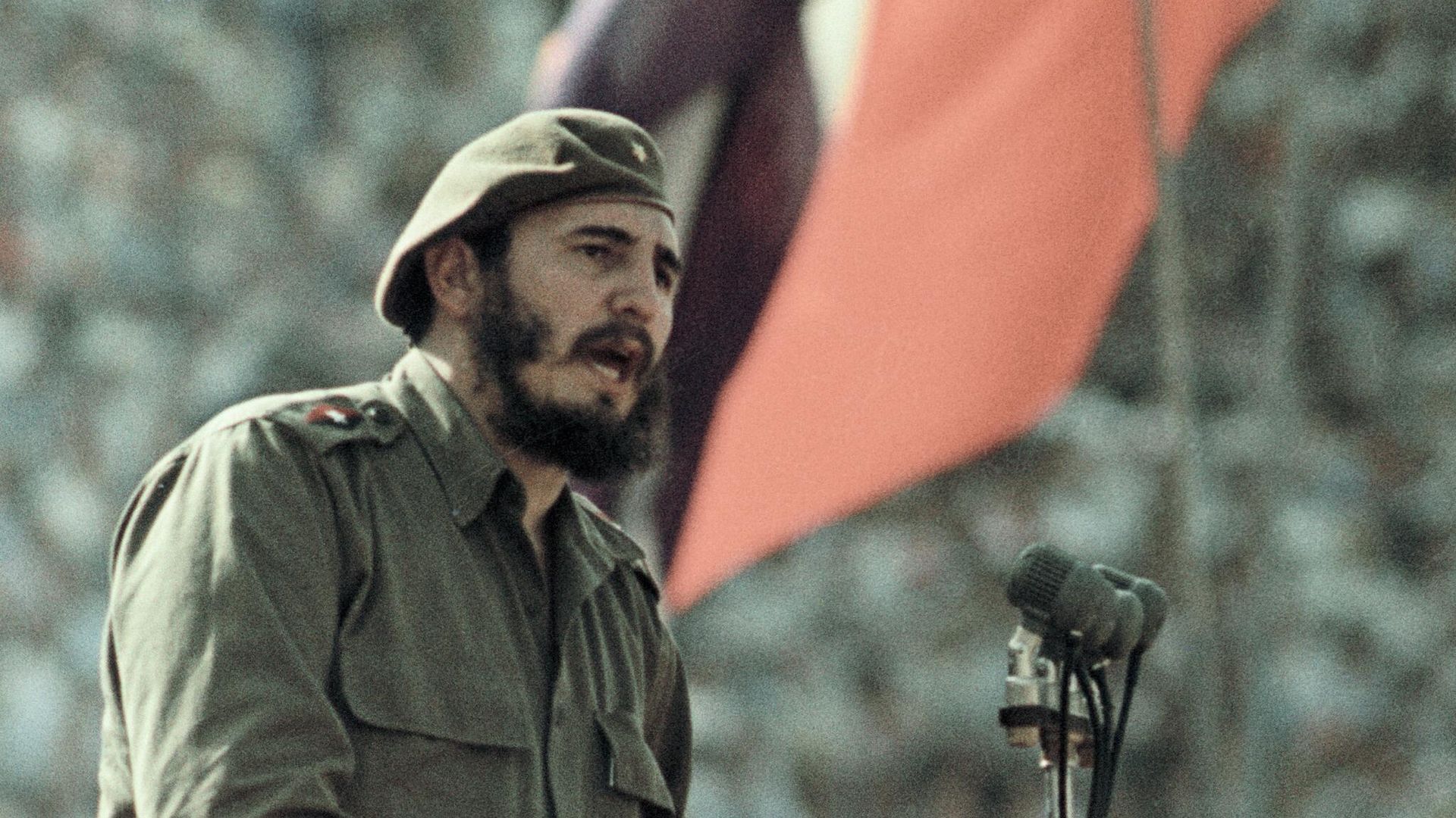 Премьер-министр Кубы, лидер кубинской революции Фидель Кастро во время выступления на митинге дружбы между народами СССР и Республики Куба - РИА Новости, 1920, 13.08.2026