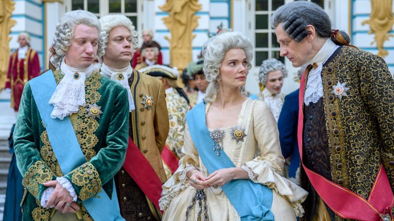 На съемках сериала Великая. Золотой век