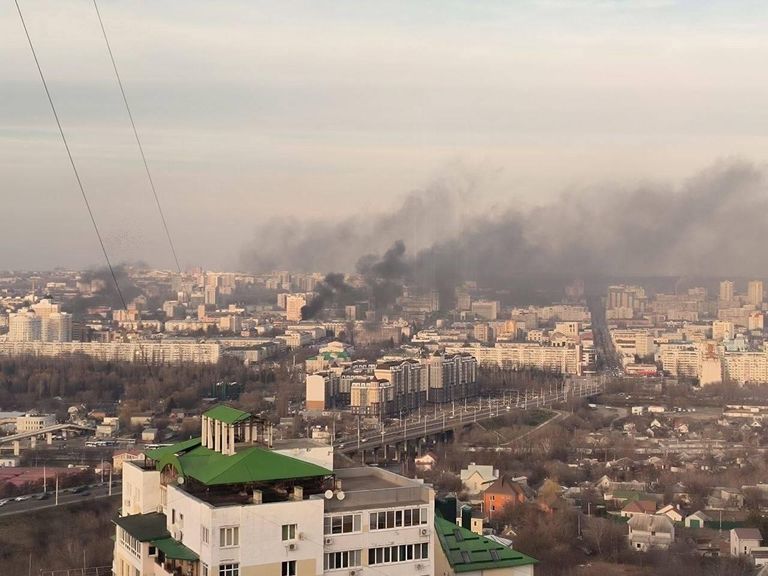 Обстрел центра Белгорода Обстрел центра Белгорода