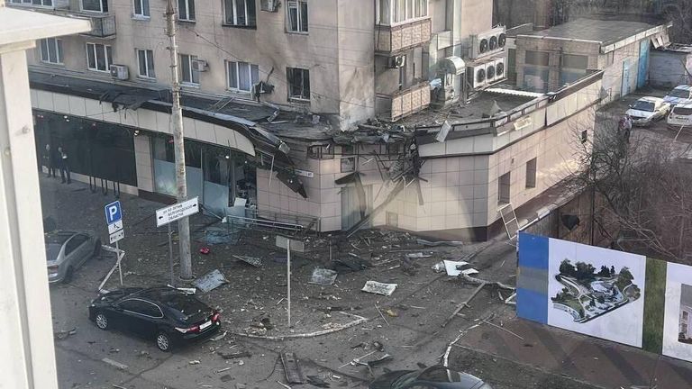 Последствия обстрела Белгорода со стороны ВСУ Последствия обстрела Белгорода со стороны ВСУ