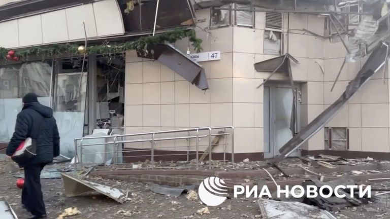 Последствия удара ВСУ по центру Белгорода Последствия удара ВСУ по центру Белгорода