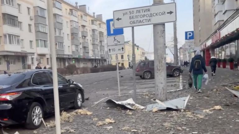 Последствия удара ВСУ по центру Белгорода Последствия удара ВСУ по центру Белгорода