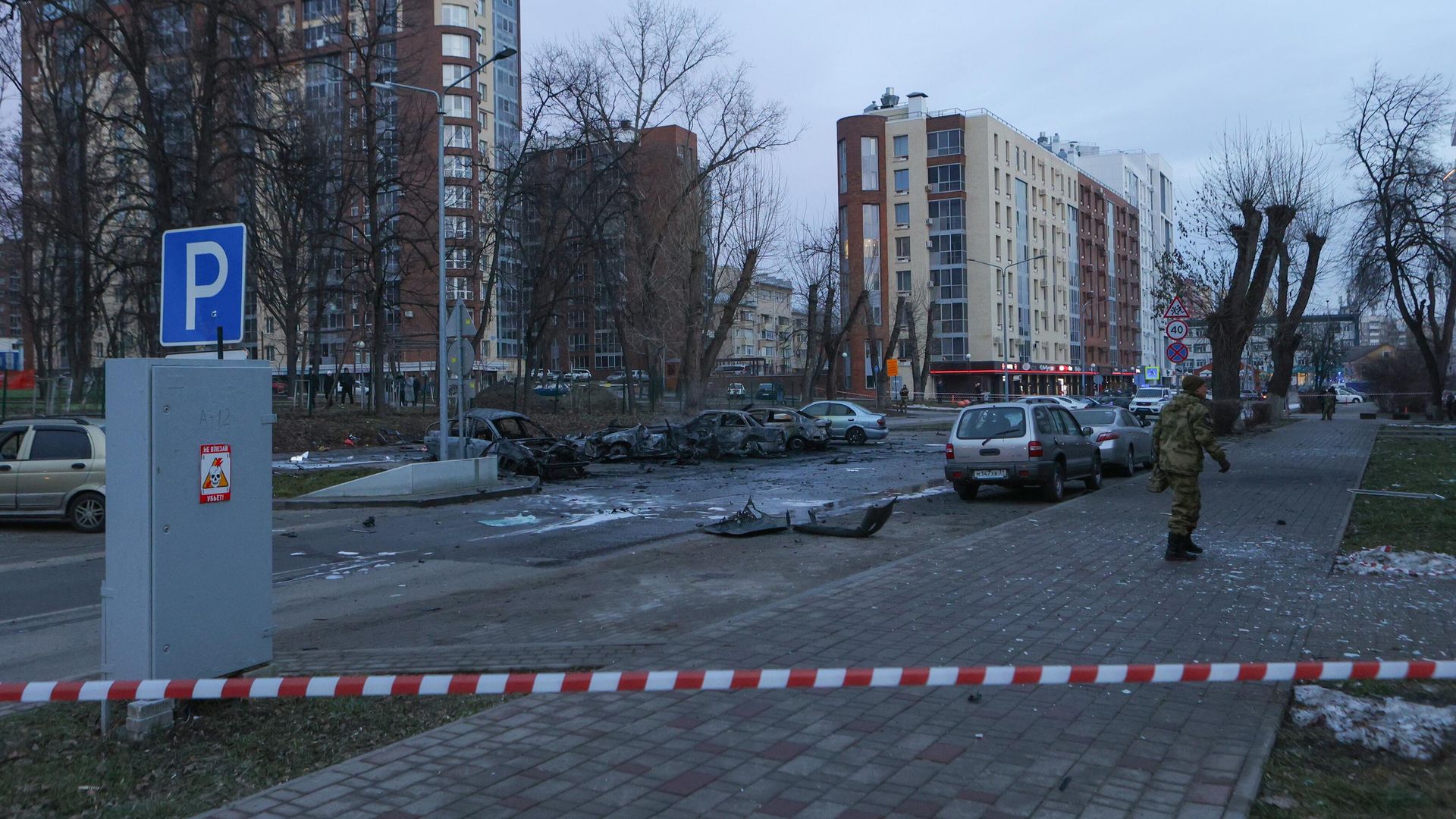 Последствия обстрела центра Белгорода ВСУ Последствия обстрела центра Белгорода ВСУ - РИА Новости, 1920, 08.01.2024