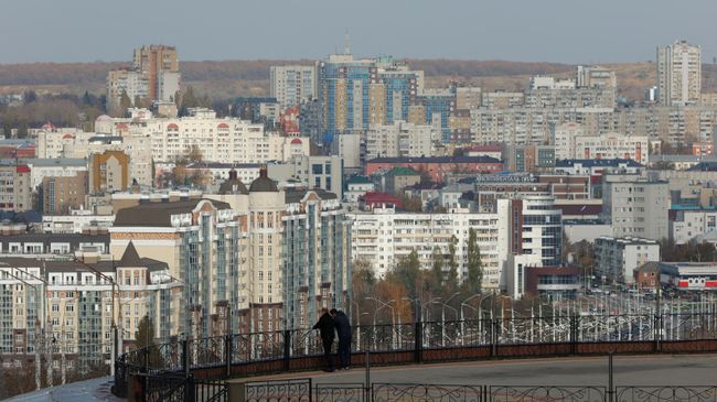 Вид на Белгород со смотровой площадки