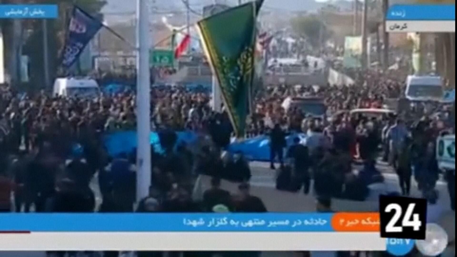 Кадры с места взрыва на кладбище в Кермане Кадры с места взрыва на кладбище в Кермане - РИА Новости, 1920, 03.01.2024