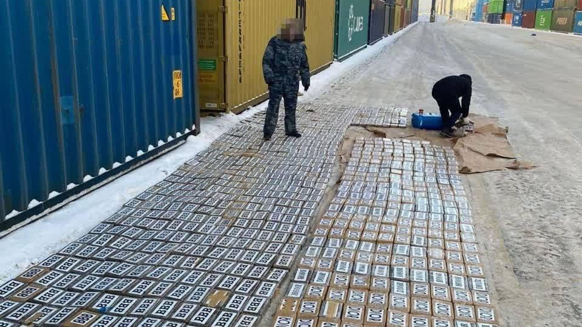 Кокаин, изъятый в порту Санкт-Петербурга Кокаин, изъятый в порту Санкт-Петербурга - РИА Новости, 1920, 10.01.2024
