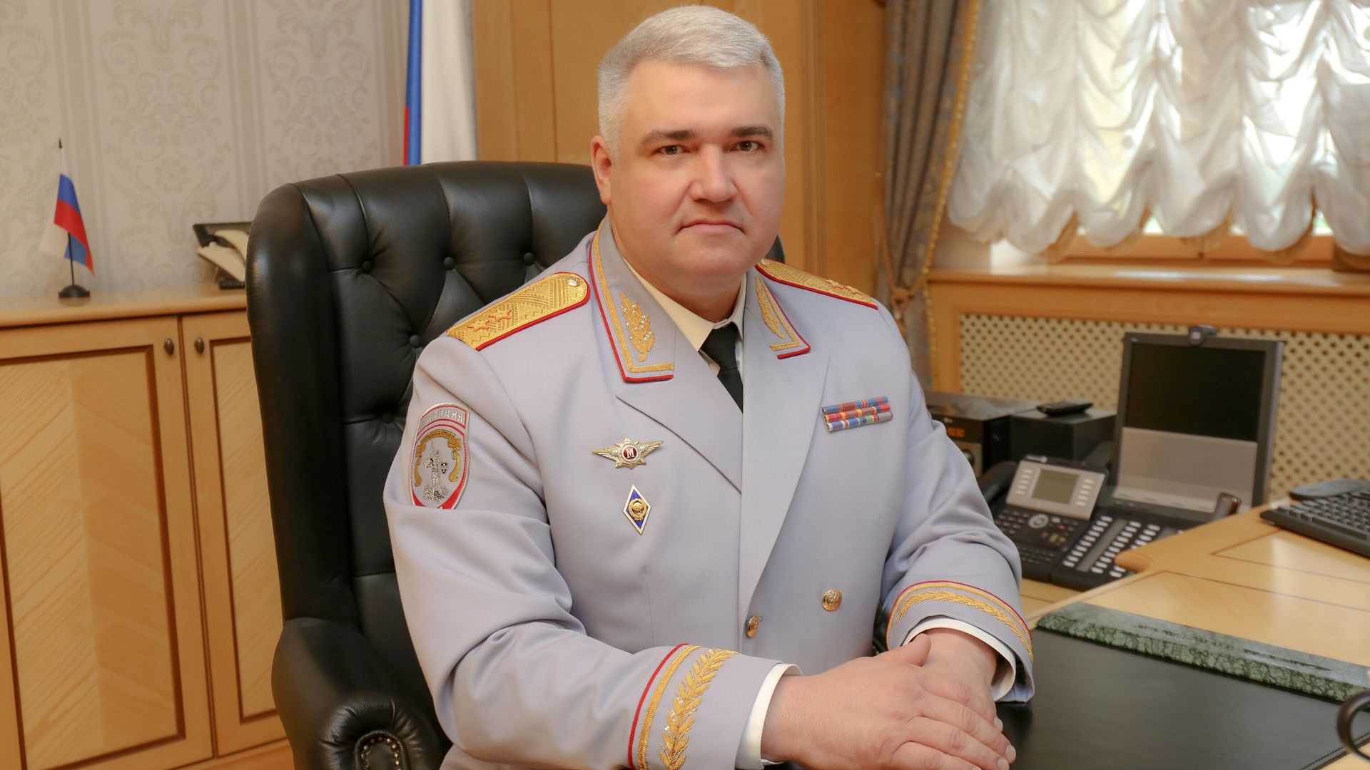 Начальник Главного управления по обеспечению безопасности дорожного движения МВД России Михаил Черников - РИА Новости, 1920