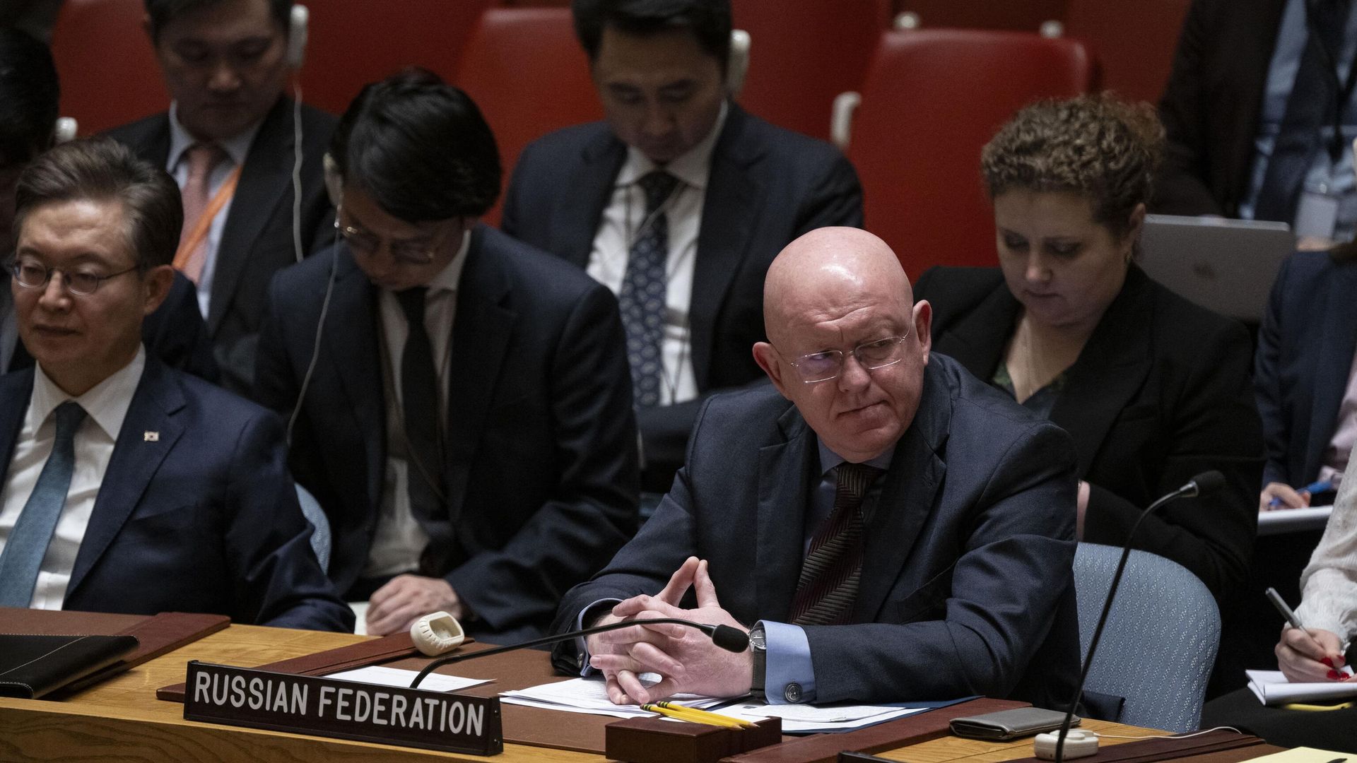Постоянный представитель РФ при ООН Василий Небензя на заседании Совета Безопасности ООН Постоянный представитель РФ при ООН Василий Небензя на заседании Совета Безопасности ООН - РИА Новости, 1920, 13.01.2024