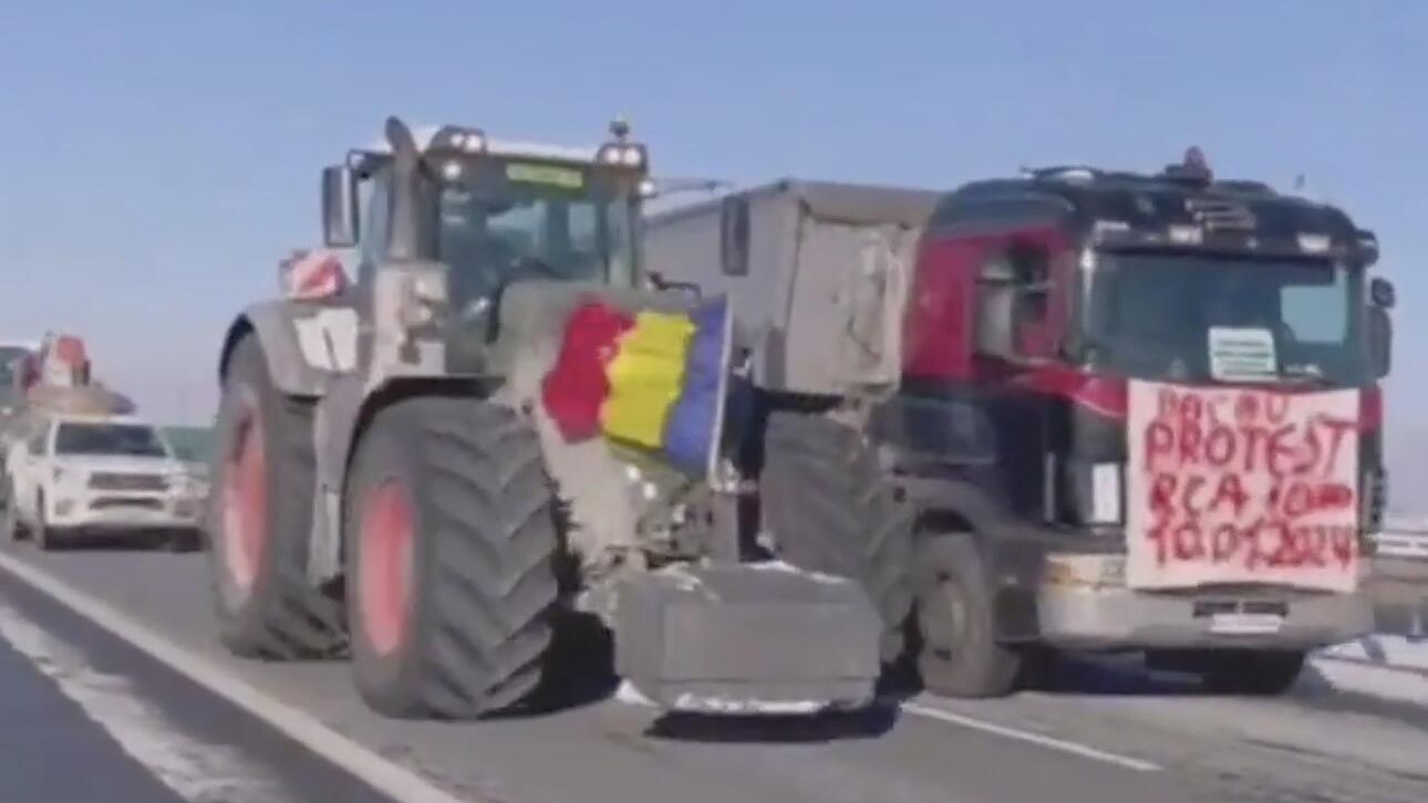 Акция протеста фермеров в Румынии Акция протеста фермеров в Румынии - РИА Новости, 1920, 11.01.2024