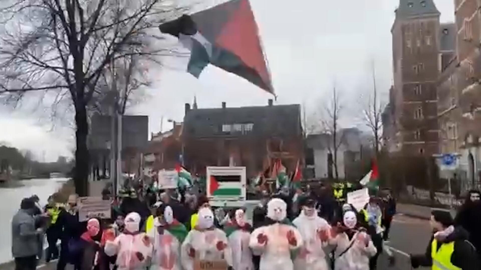 Пропалестинская демонстрация в Амстердаме Пропалестинская демонстрация в Амстердаме - РИА Новости, 1920, 13.01.2024