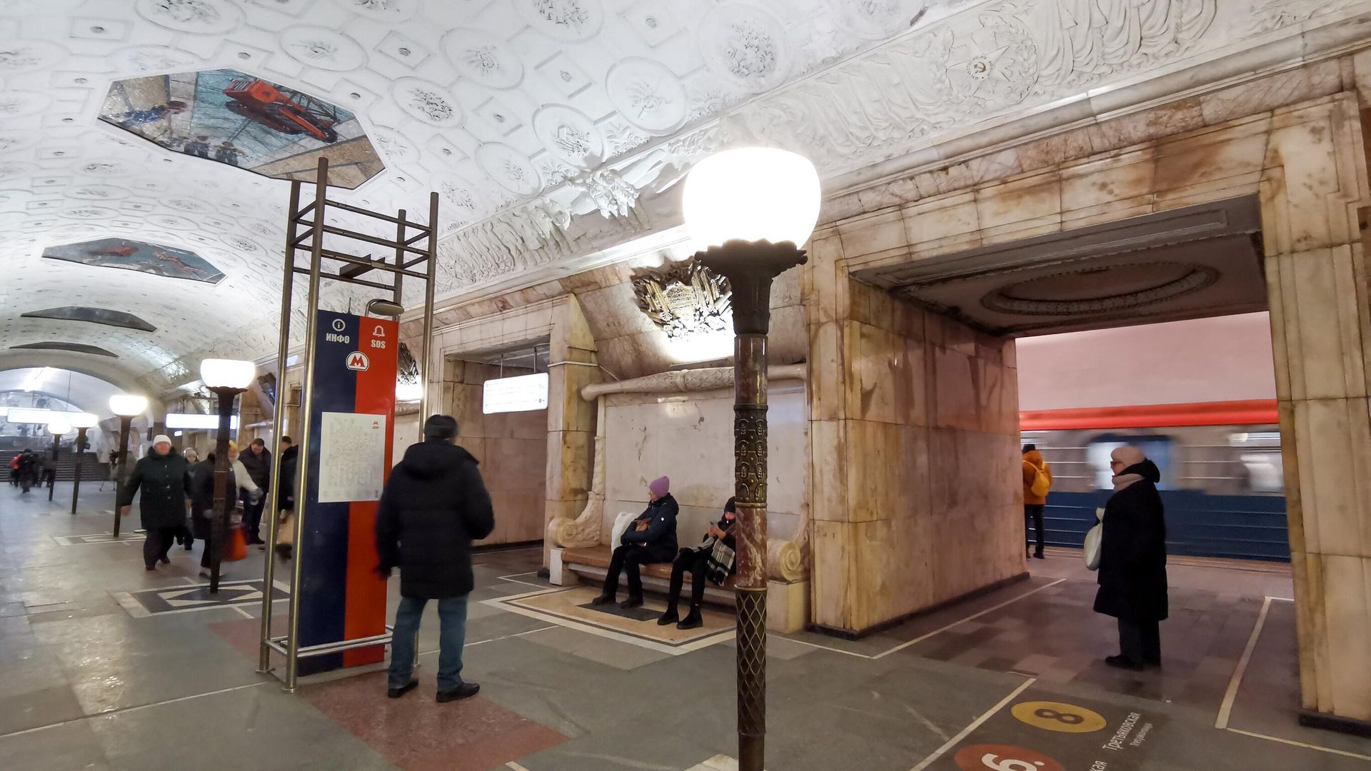 Станция Московского метрополитена Новокузнецкая Замоскворецкой линии Станция Московского метрополитена Новокузнецкая Замоскворецкой линии - РИА Новости, 1920, 16.01.2024