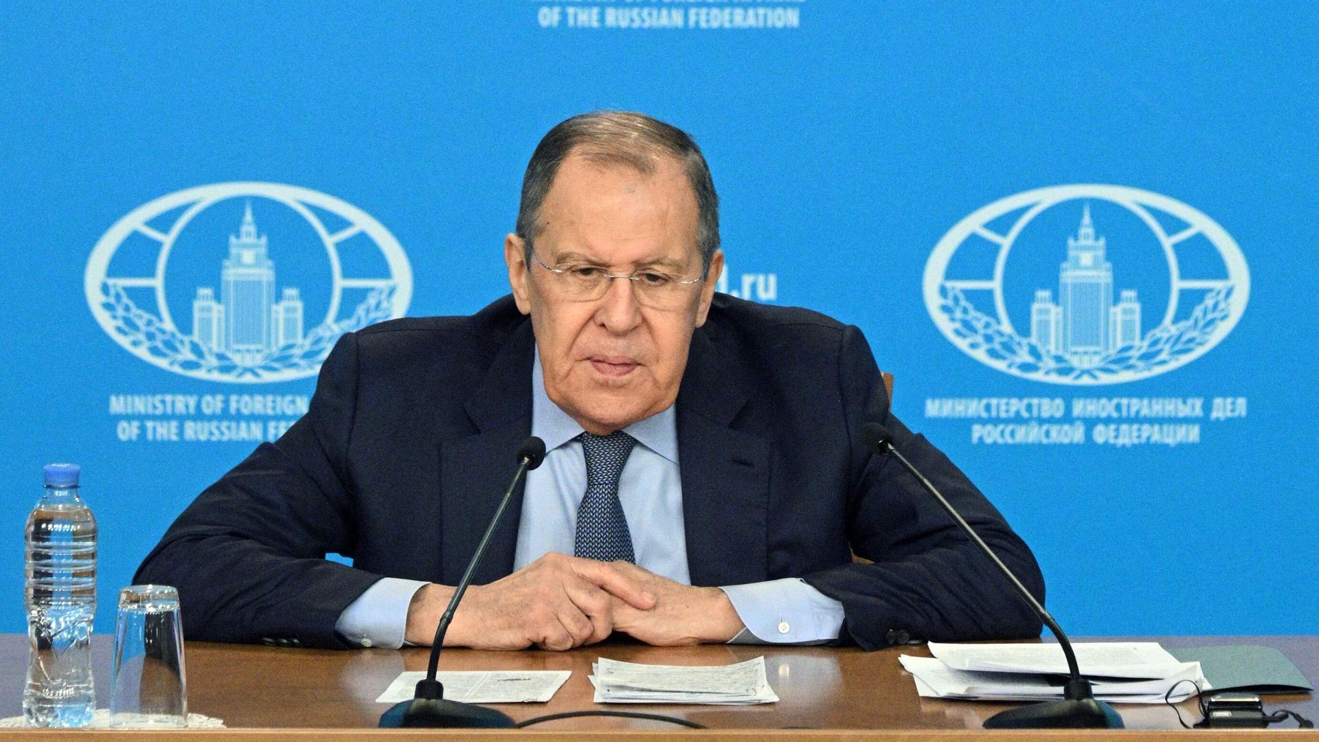 Министр иностранных дел РФ Сергей Лавров на пресс-конференции в Москве Министр иностранных дел РФ Сергей Лавров на пресс-конференции в Москве - РИА Новости, 1920, 18.01.2024