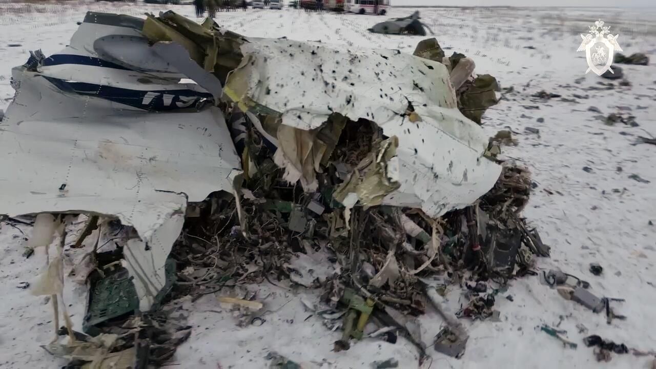 Обломки военно-транспортного самолета Ил-76 в Белгородской области Обломки военно-транспортного самолета Ил-76 в Белгородской области - РИА Новости, 1920, 10.02.2024