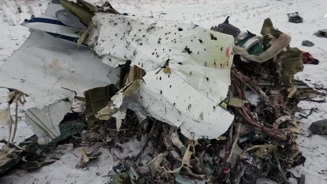 Обломки сбитого ВСУ самолета Ил-76 с пленными в Белгородской области Обломки сбитого ВСУ самолета Ил-76 с пленными в Белгородской области - РИА Новости, 1920, 02.02.2024